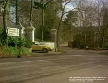 Streetview towards main gate Fulmer Hall